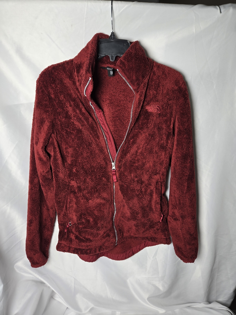 The North Face Women's Deep Red Teddy Fleece Jacket